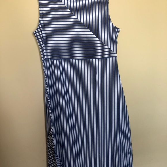Miss Look midi dress with stripes size M in excellent pre used condition - Picture 2 of 10